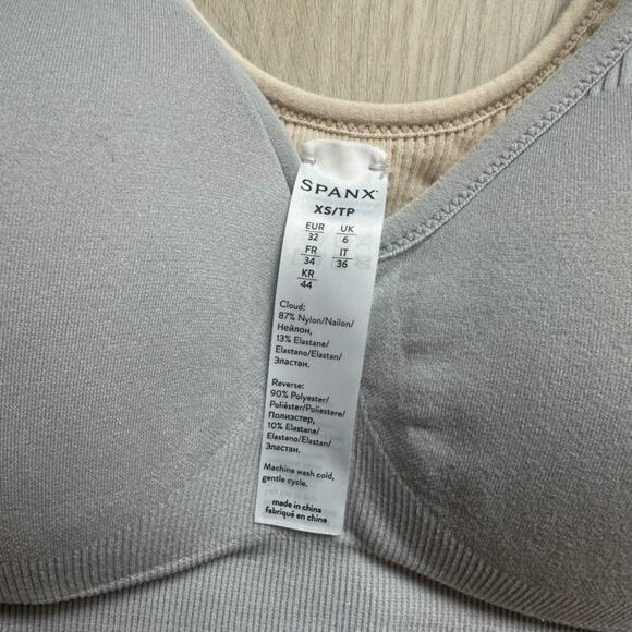 Spanx blue gray padded comfort bralette removable pads XS - Picture 3 of 3